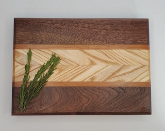 Handcrafted Chevron Charcuterie Board, Cheese Board, Cutting Board, Personalized Gift