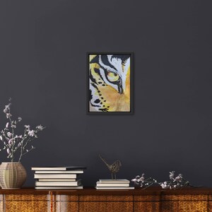 Watercolor Tiger&#39;s Eye | Tiger Painting Original