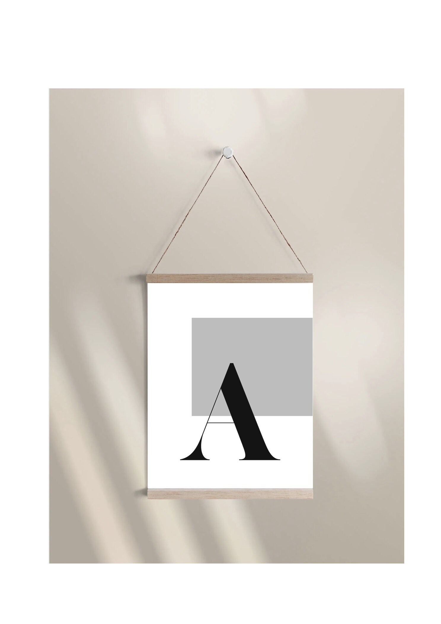 Printable Wall Art. Custom Text Print. Initial Wall Art. Etsy