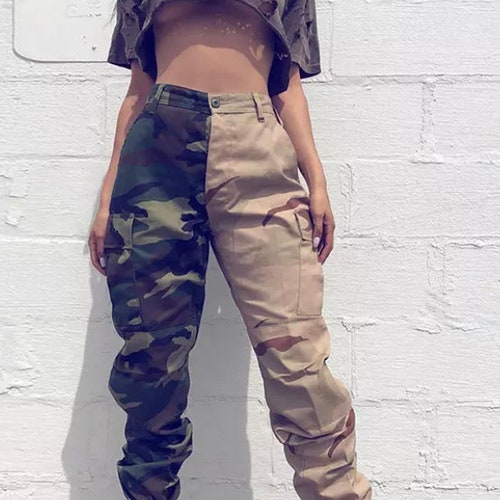 Blue Camo Cargo Pants | Etsy