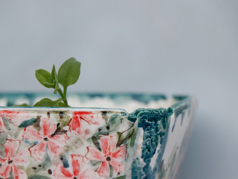 Ceramic Planter Pots with Drainage Hole Tray Saucer Pot Gift Etsy