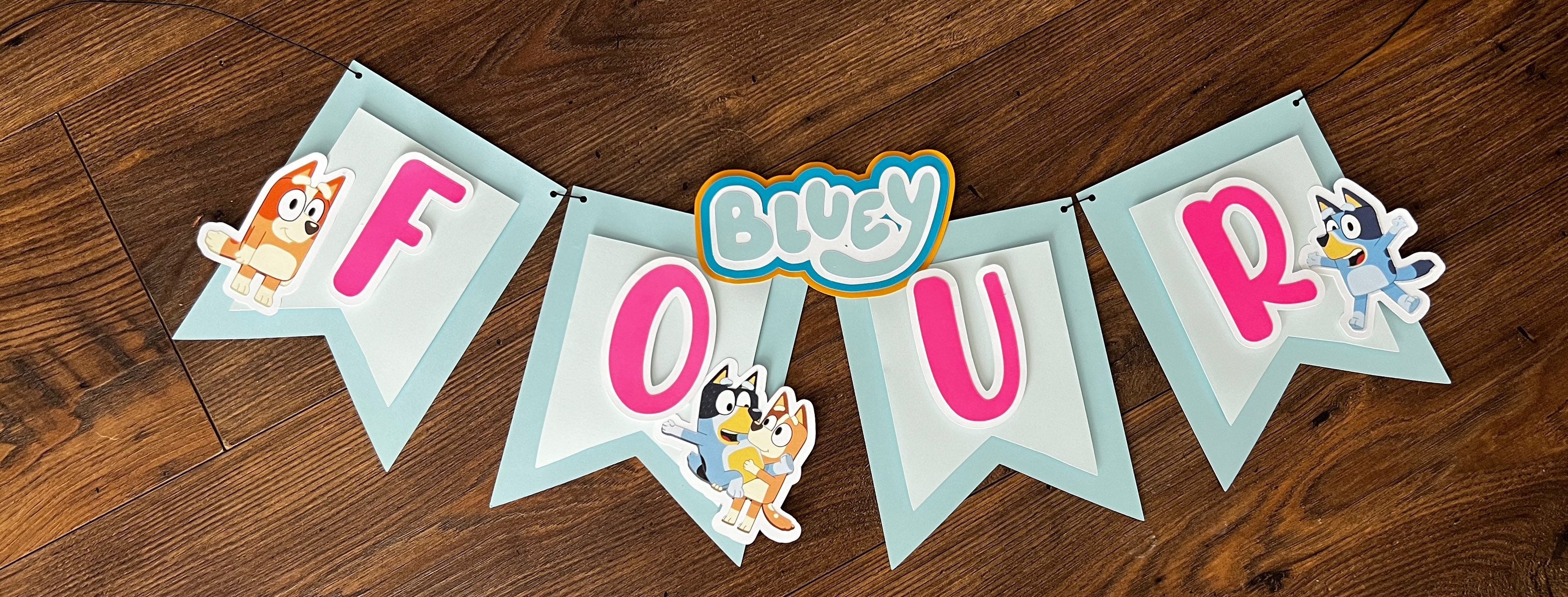 Handmade Bluey Banner