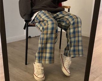 pants checkered style