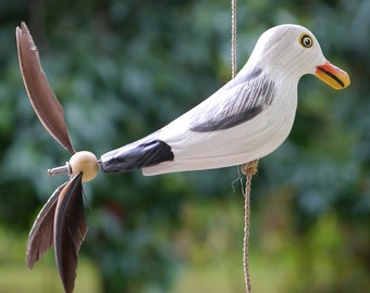 Windspiel Albatross als maritime deko, balkon deko oder als garten-dekoration