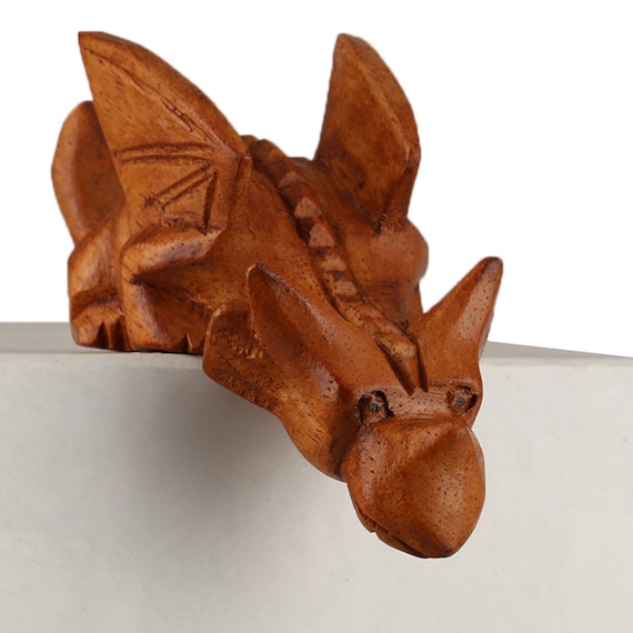 Dragon From Etsy Wood Miniature - Hand-carved Israel