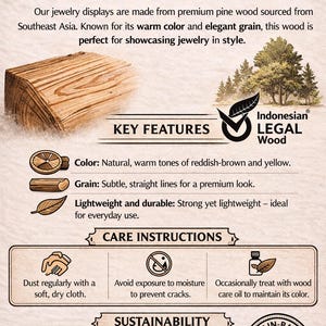 Elegante busto para joyas - soporte para joyas - soporte para collares - expositor de joyas hecho de madera blanca envejecida en tres tamaños. imagen 11