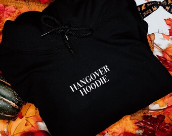 hungover tie dye hoodie