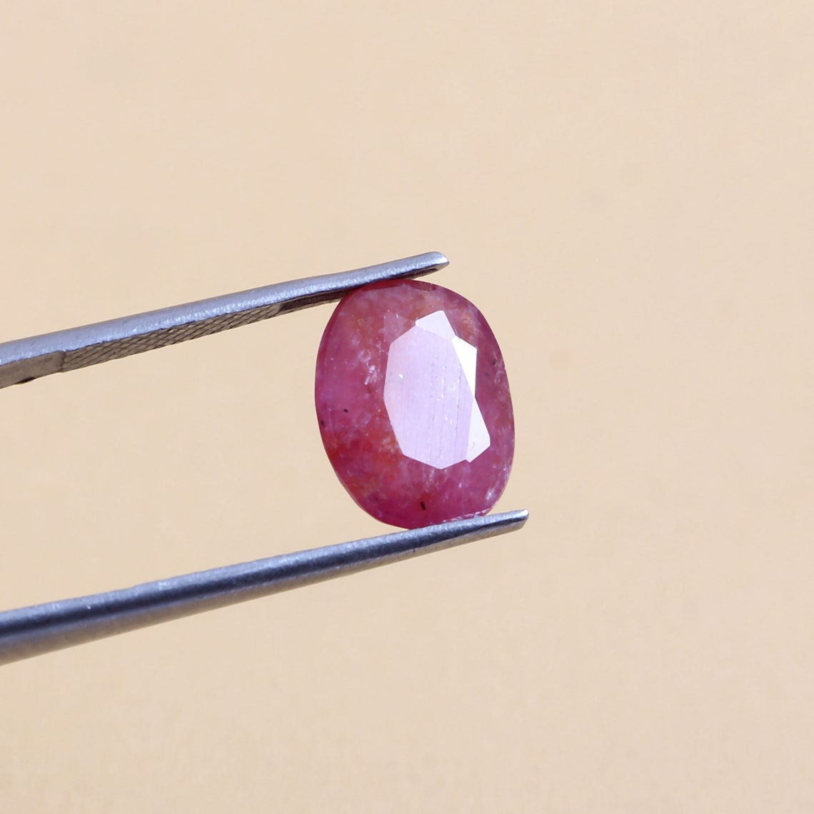 Oval Ruby GemstoneLoose Ruby 4.37 Carat Ruby Gemstone for Etsy