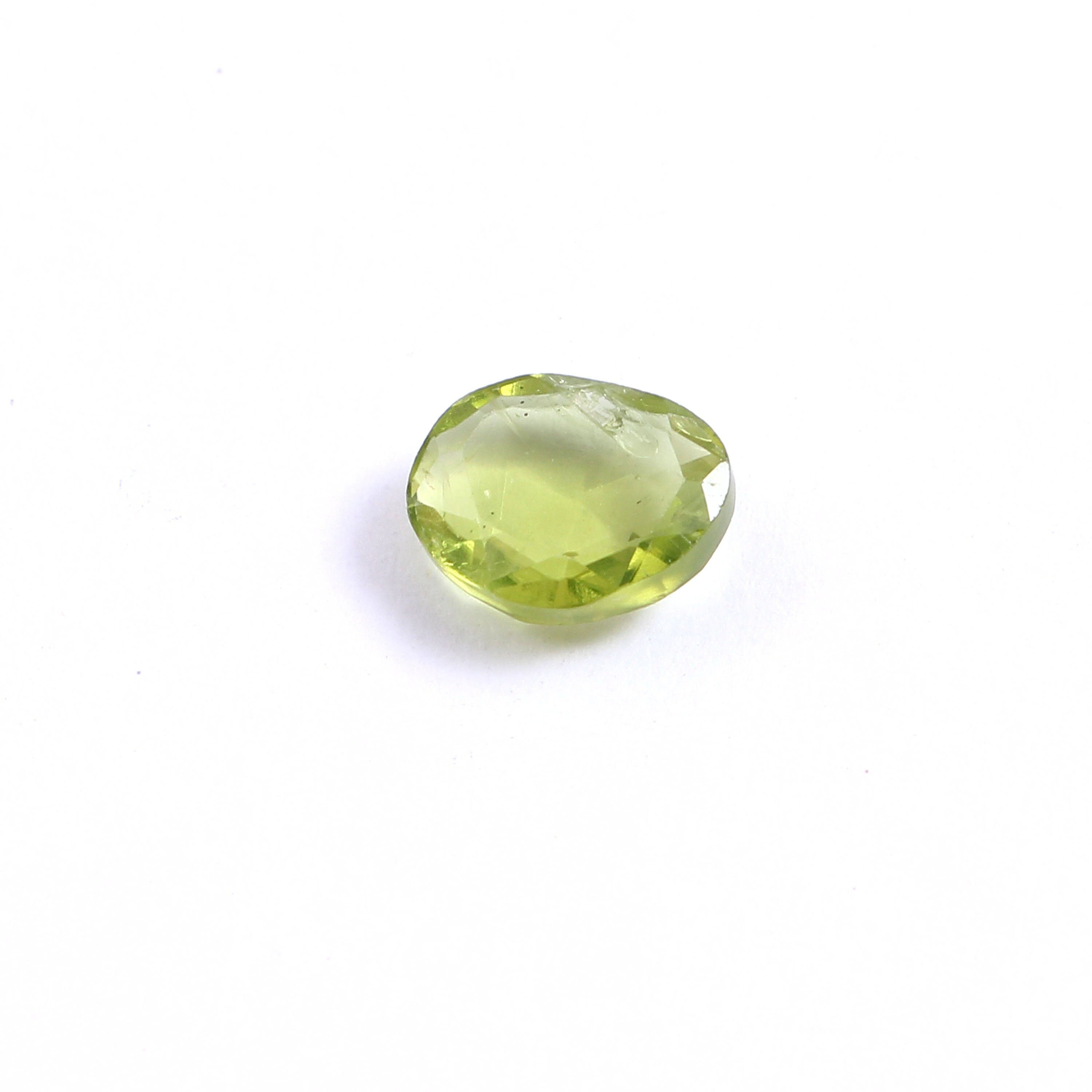 Peridot oval 8X7 MM cut stone Certified AAA Quality Natural | Etsy