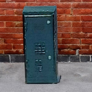 TD18-2- Street Junction Box 2 - Unpainted- Model Railway - N scale TT scale OO scale O scale