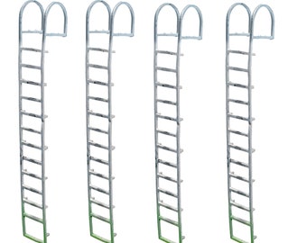 3D Printed Harbour Wall Ladders - Model Railway - N/TT/OO/O Scale (Unpainted)