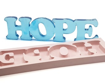 MD04 "HOPE" Silicon Rubber mould for resin craft casting