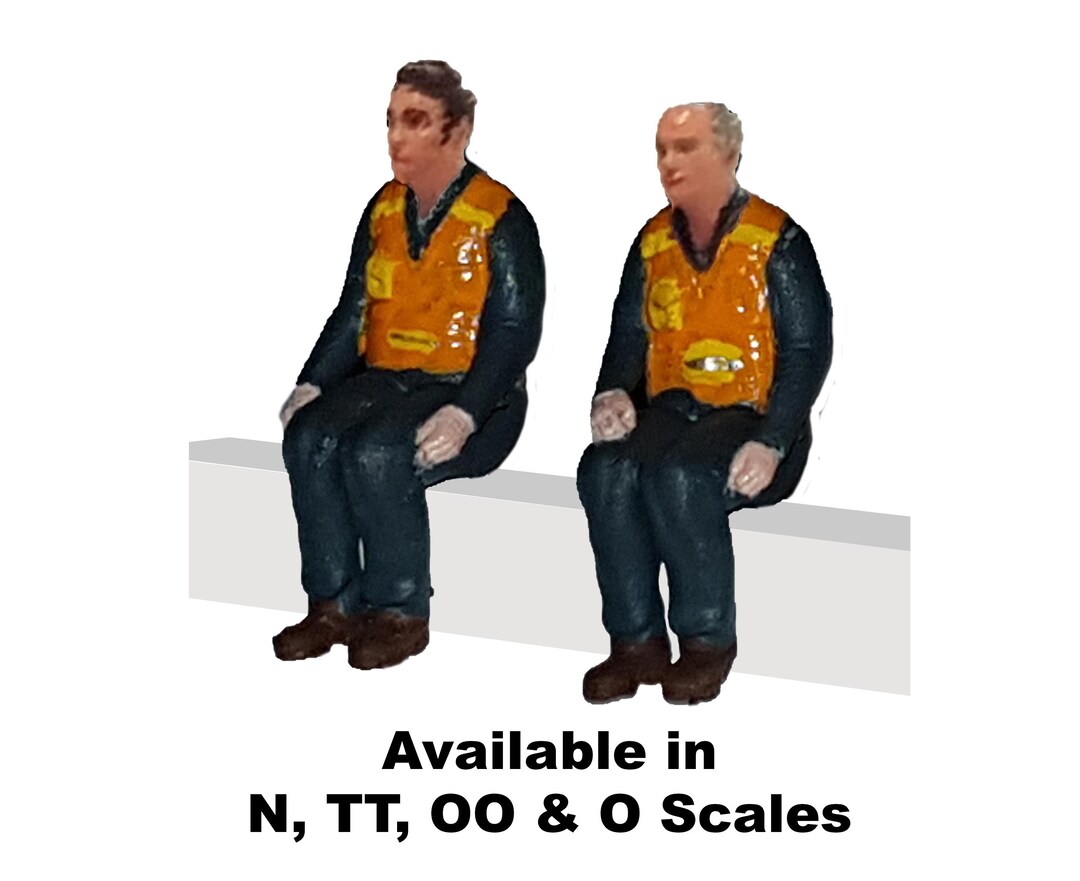 FG08 Firemen Figures - Unpainted OO Scale Resin Model Kit