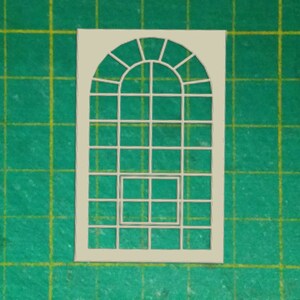 Laser Cut Arched Window Frame: Model Railway, N/OO/O Scale (unpainted ...