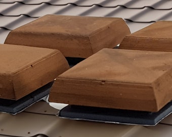 3D Printed Mushroom Roof Vents: Unpainted Model Railway (TT, OO, O Scale)