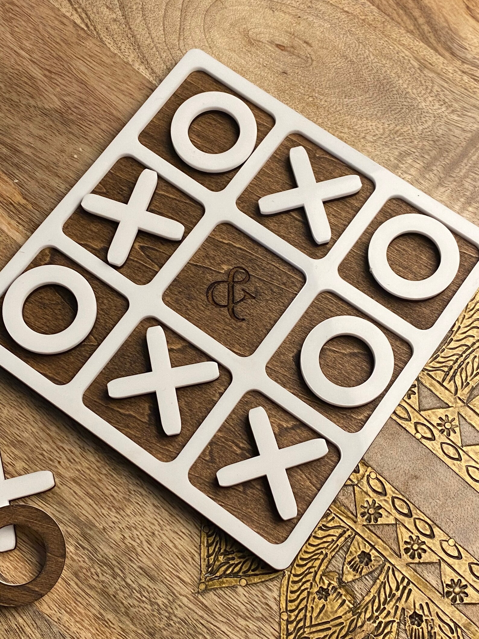 Tic Tac Toe Coffee Table Game Table Decoration Etsy