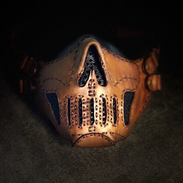 Leather Skull Mask - Etsy