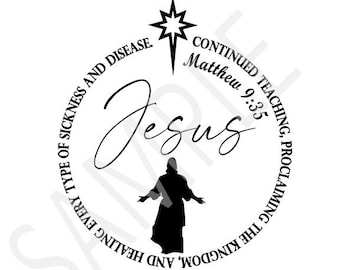 Jesus Matthäus 9:35 SVG