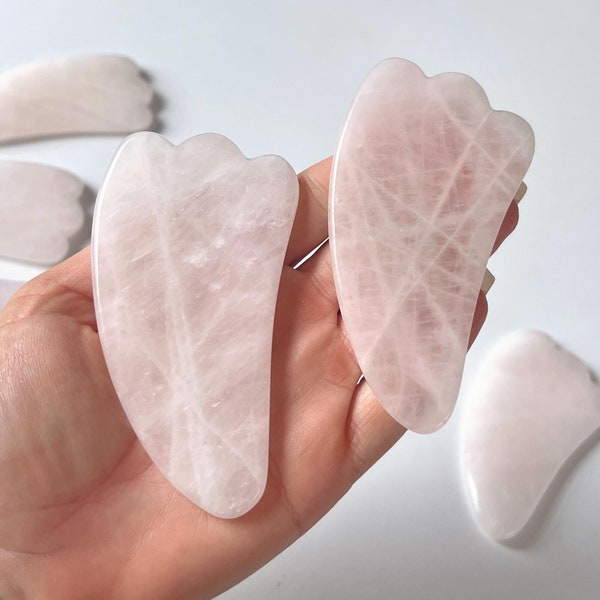 Rose Quartz Gua Sha | Facial Massage | Love Crystal | Heart Chakra | Heart Healing