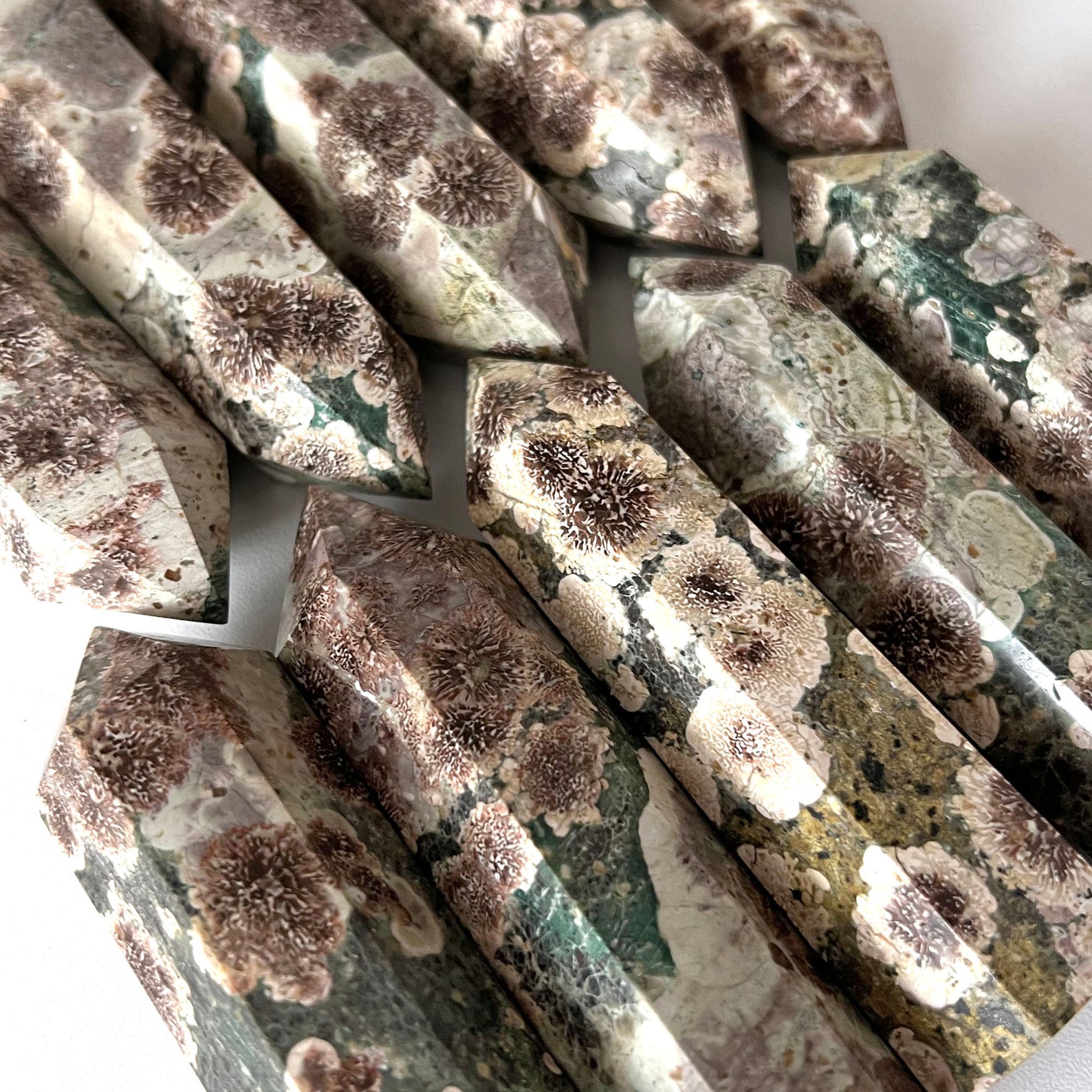 RARE Russian Flower Agate Green Sakura Agate Blossom Agate Etsy