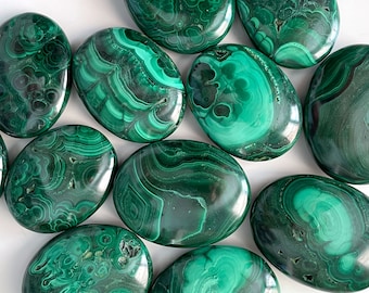 Malachite Palm Stone | Manifestation | Protection | Abundance | Change