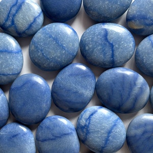 Dumortierite Palm Stone | Patience | Calming | Inner Harmony | Reduce Stress | Self-Discipline | Intellect | Communication | Intuition