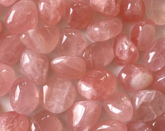 GEMMY Mozambique Rose Quartz Tumbled Stone | Love Crystal | Heart Chakra | Heart Healing | Relationship Healing | Self Love