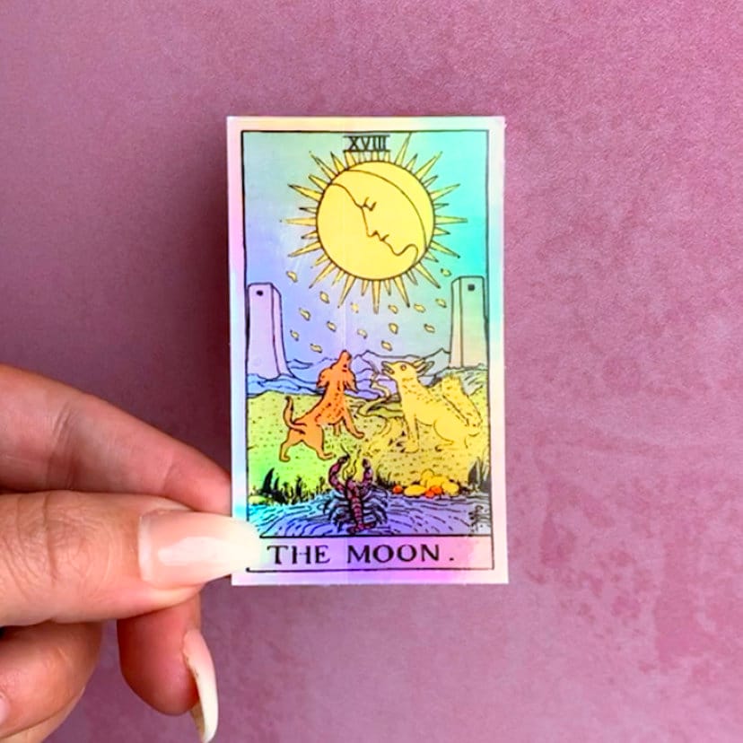 Tarot Holographic Sticker - The Moon