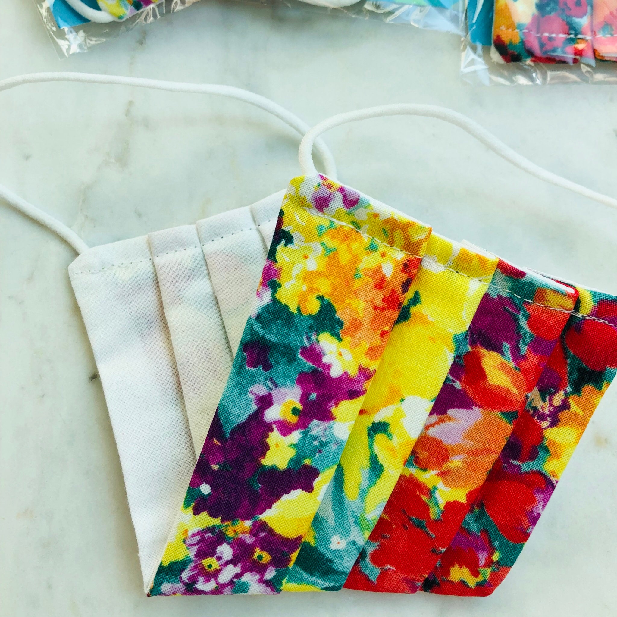 Summer Floral Face Mask Lightweight Super Cute Floral Face Etsy New