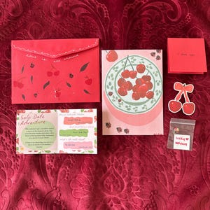 Carta de cerezas y mariquitas / Correo postal