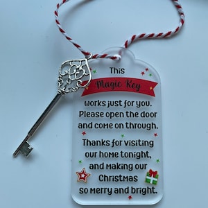 Santa’s magic Key, Christmas Eve Box, Christmas 2024, Father Christmas, Key for Santa, christmas eve box fillers, fiver Friday