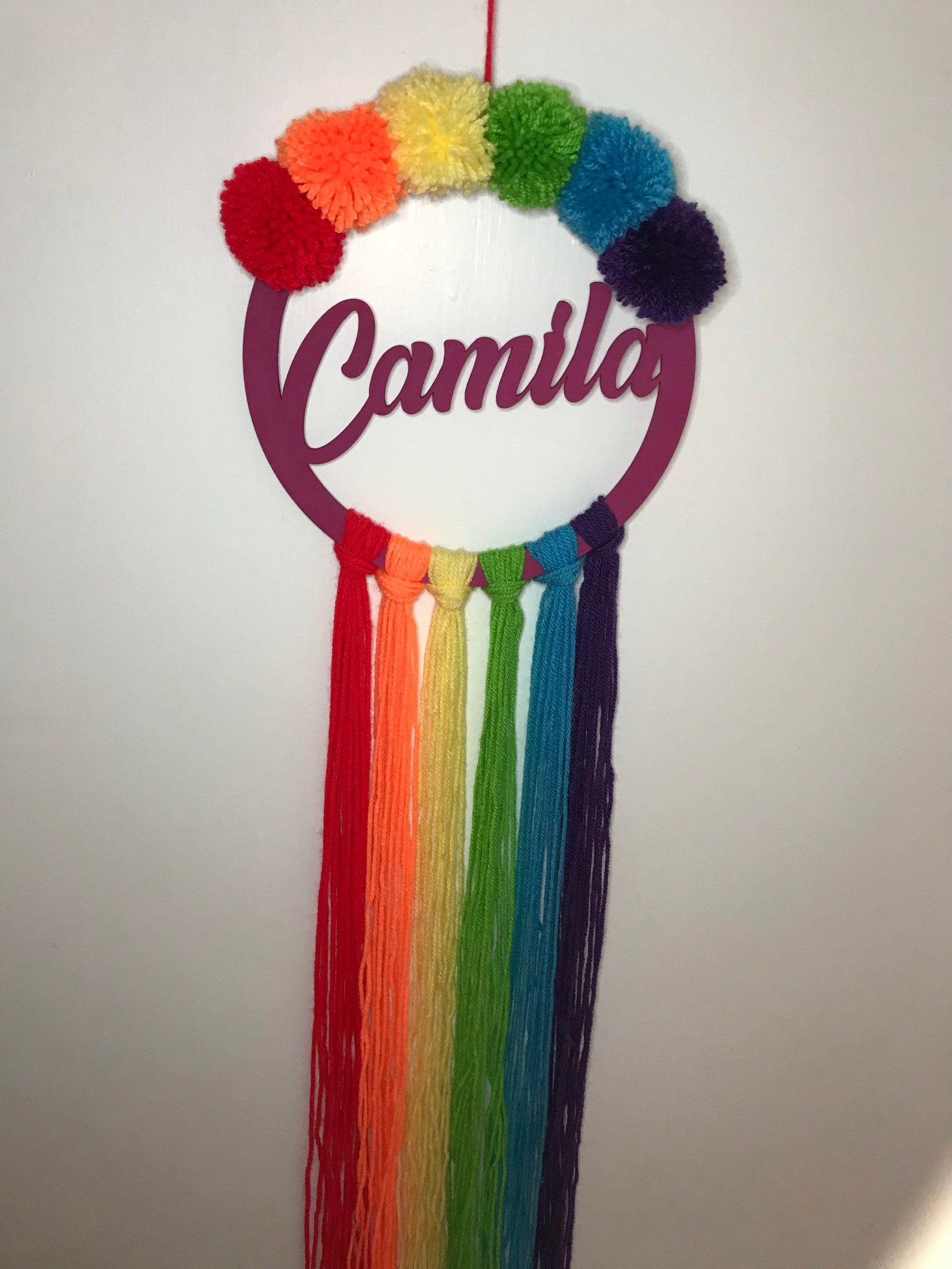 Personalised name wall hanging decor Nursery Decoration Baby Etsy