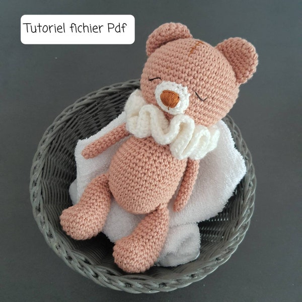 Tutoriel crochet doudou ourson, patron crochet ours