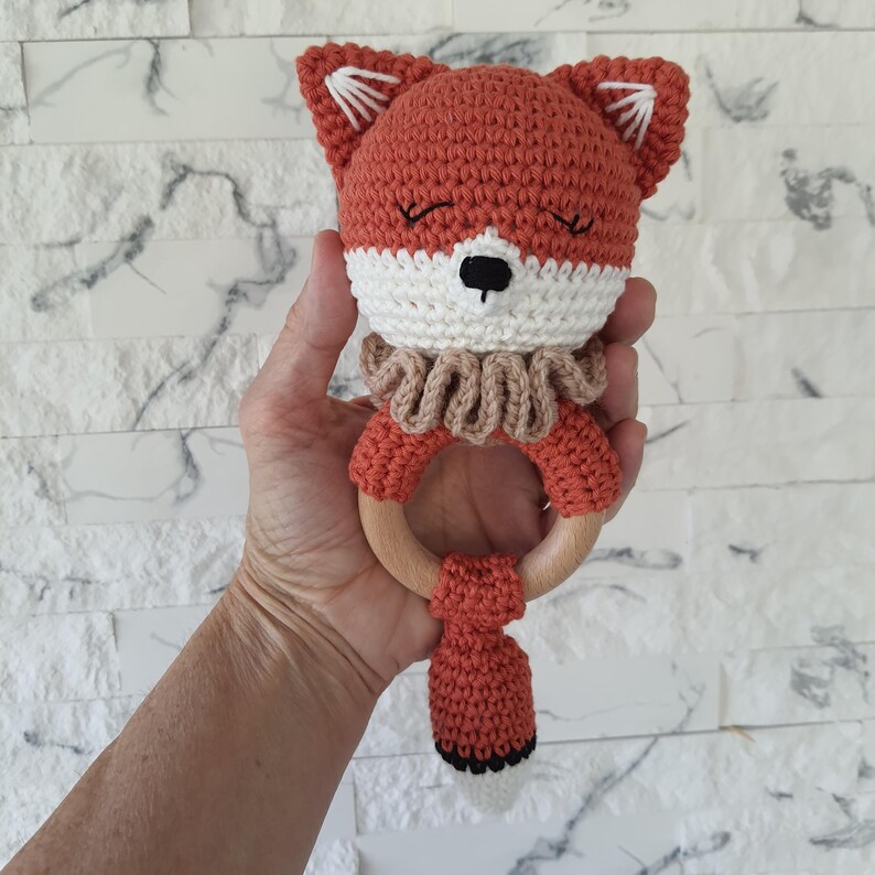 Crochet Fox Rattle Tutorial, Crochet Fox Pattern, Fox Pdf Pattern ...