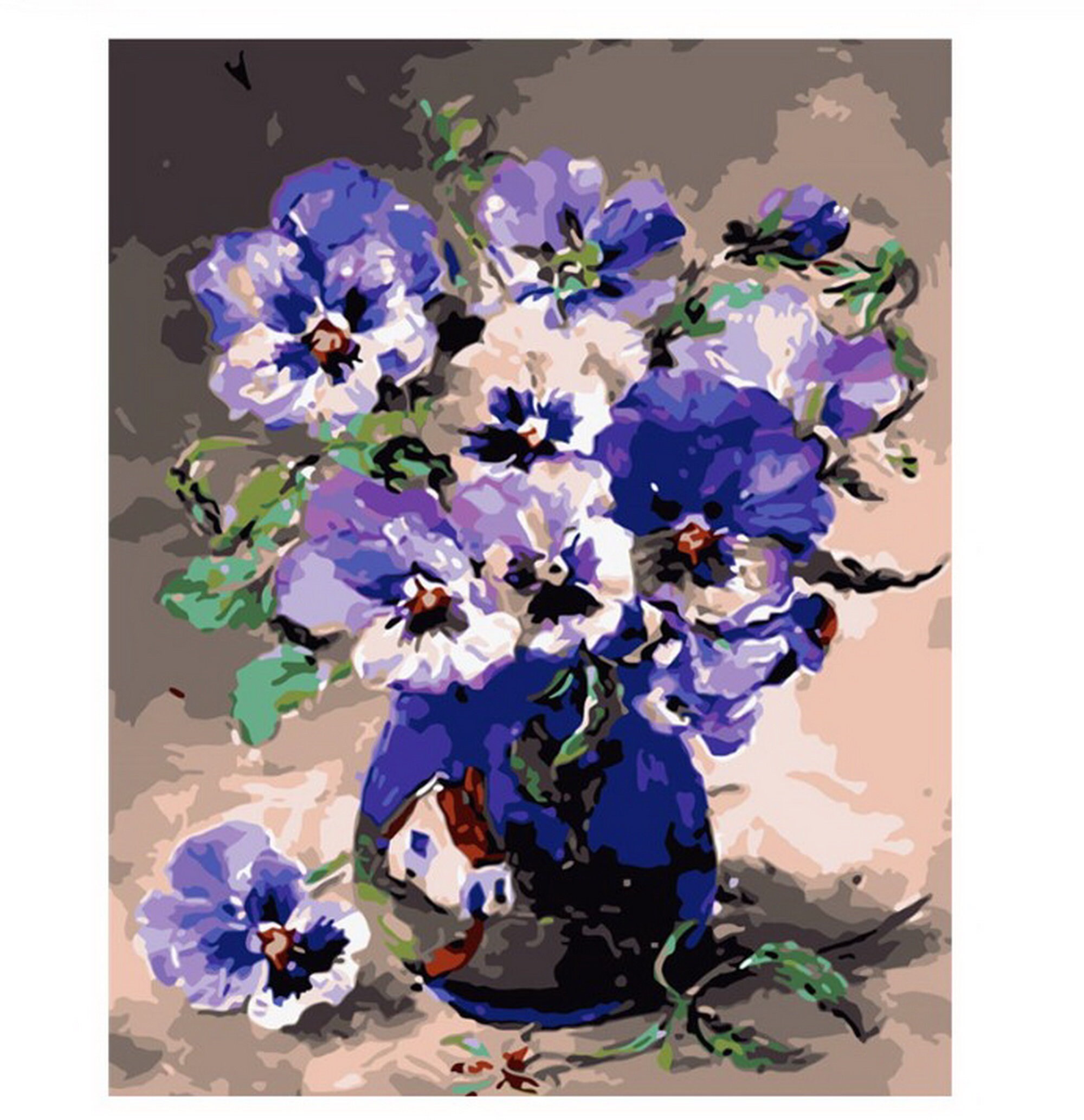 Flowers In Vase Paint by Number kit Home Decoration Color Etsy