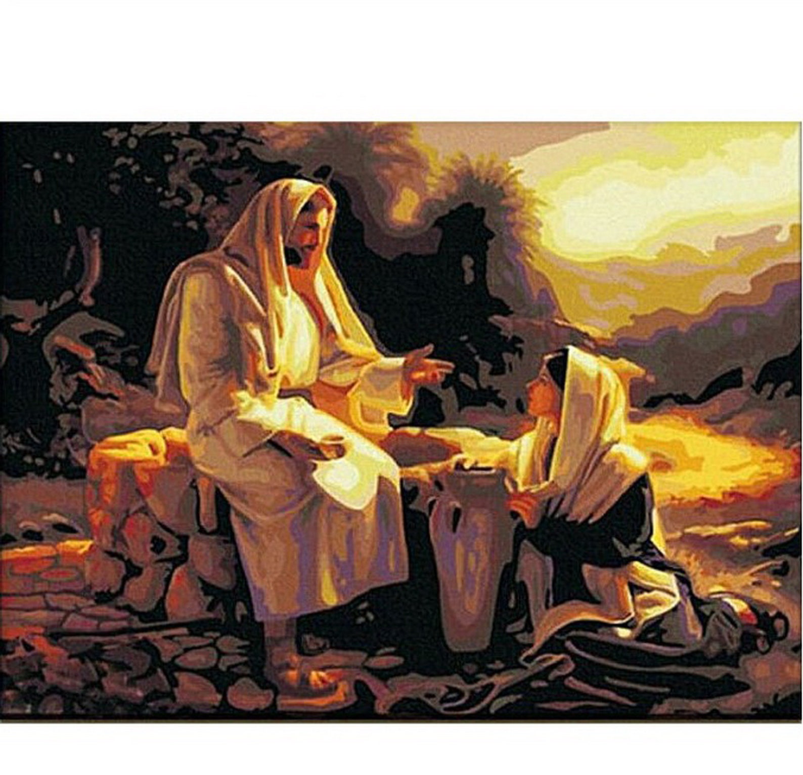 Jesus Christ Paint by Number kit Home Decoration Color by | Etsy