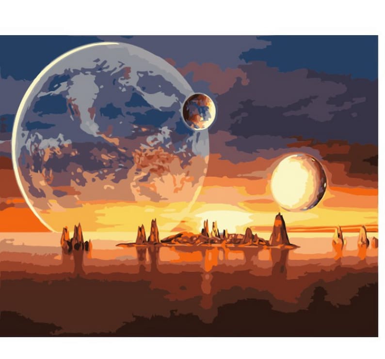 Paint by Number kit Home Decoration Color by Number Etsy