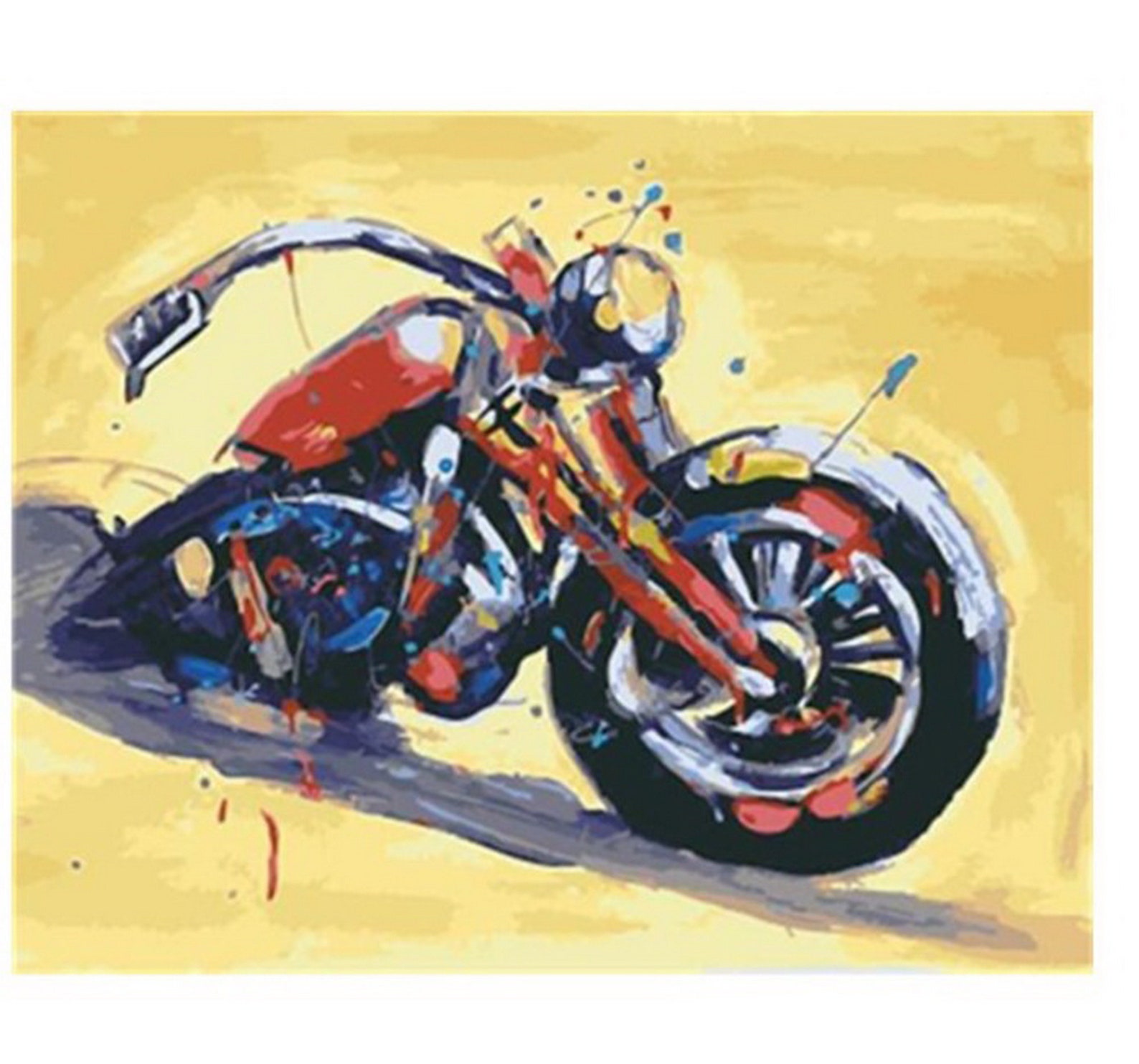 Motorcycle Bike Paint by Number Kit Home Decoration Color by Etsy