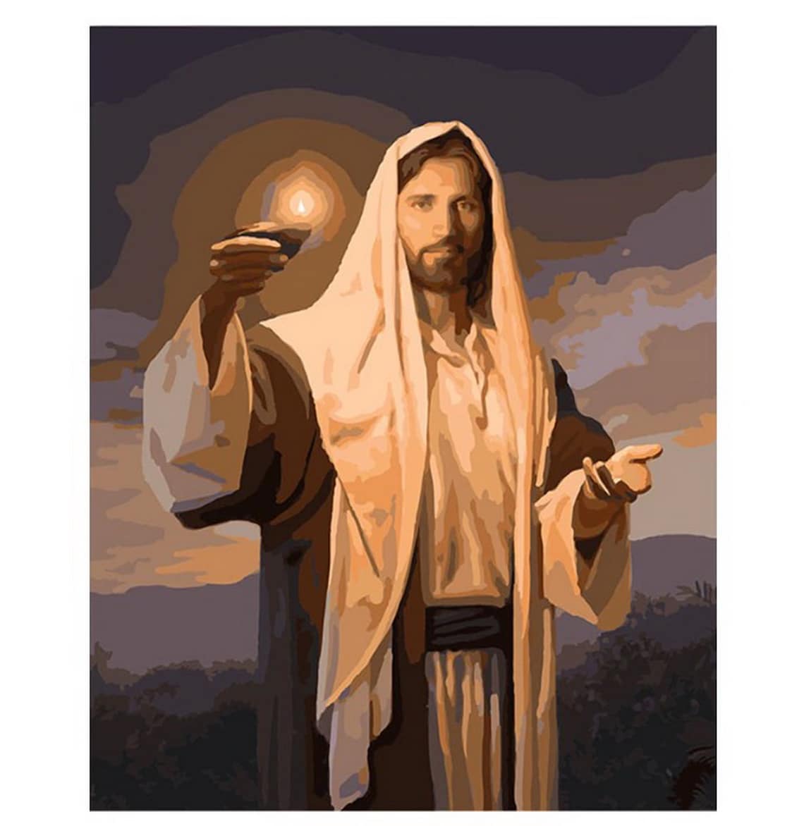 Jesus Christ Paint by Number kit Home Decoration Color by Etsy