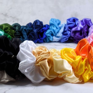 4 Silk Scrunchies Set image 2