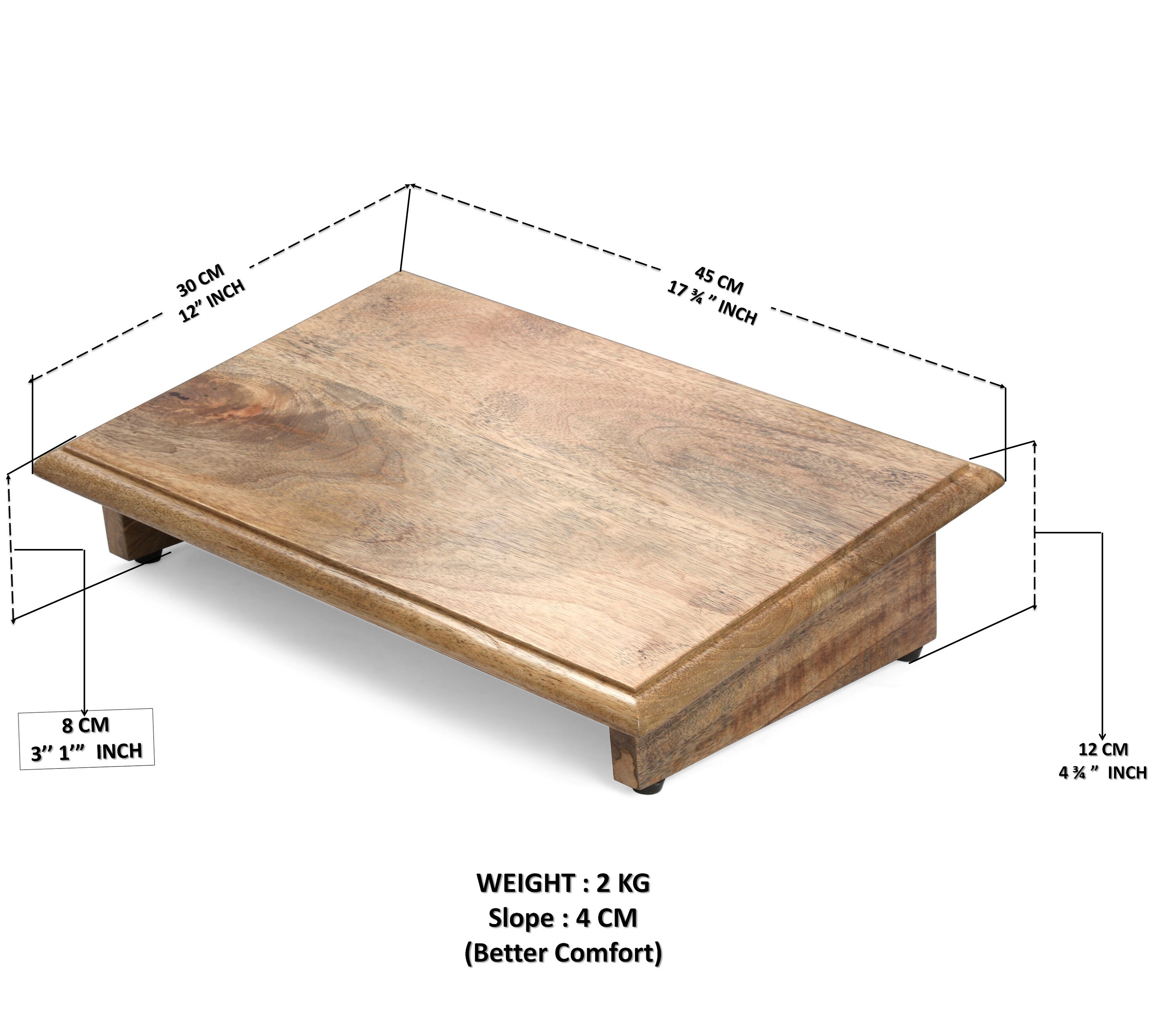 Yantram® Natural Wood Foot Rest Under Desk Foot Stool Leg Etsy