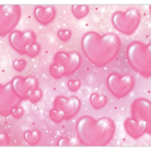 Early 2000s Photography Backdrop Pink Hearts Romantic - Etsy