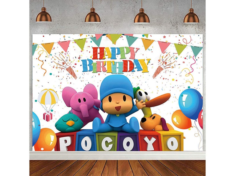 Children Background Wall Cartoon Pocoyo Backdrop Curtains Birthday Party Photo Background Screen Colorful Balloons Photography Background Studio Props Backdrops Photo Backdrop for Party Children Background Wall Cartoon Pocoyo Backdrop Curtains Birthday Party Photo Background Screen Colorful Balloons Photography Background Studio Props Backdrops Photo Backdrop for Party
