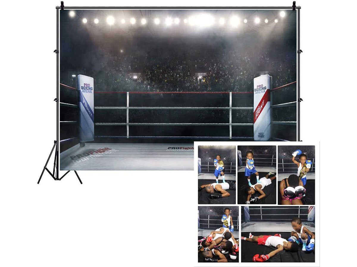 LFEEY 7x5ft Lighting 3D Boxing Arena Photo Backdrop Sports Etsy