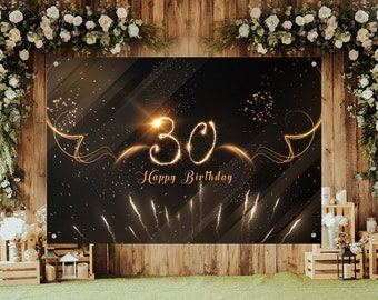 Funnytree 7x5ft Flowers Gold 30th Birthday Party Backdrop Black and White Stripes Adult Lady Golden Glitter Photography Background Thirty Years Old Age Rose Floral Women Cake Table Decoration Banner Funnytree 7x5ft Flowers Gold 30th Birthday Party Backdrop Black and White Stripes Adult Lady Golden Glitter Photography Background Thirty Years Old Age Rose Floral Women Cake Table Decoration Banner