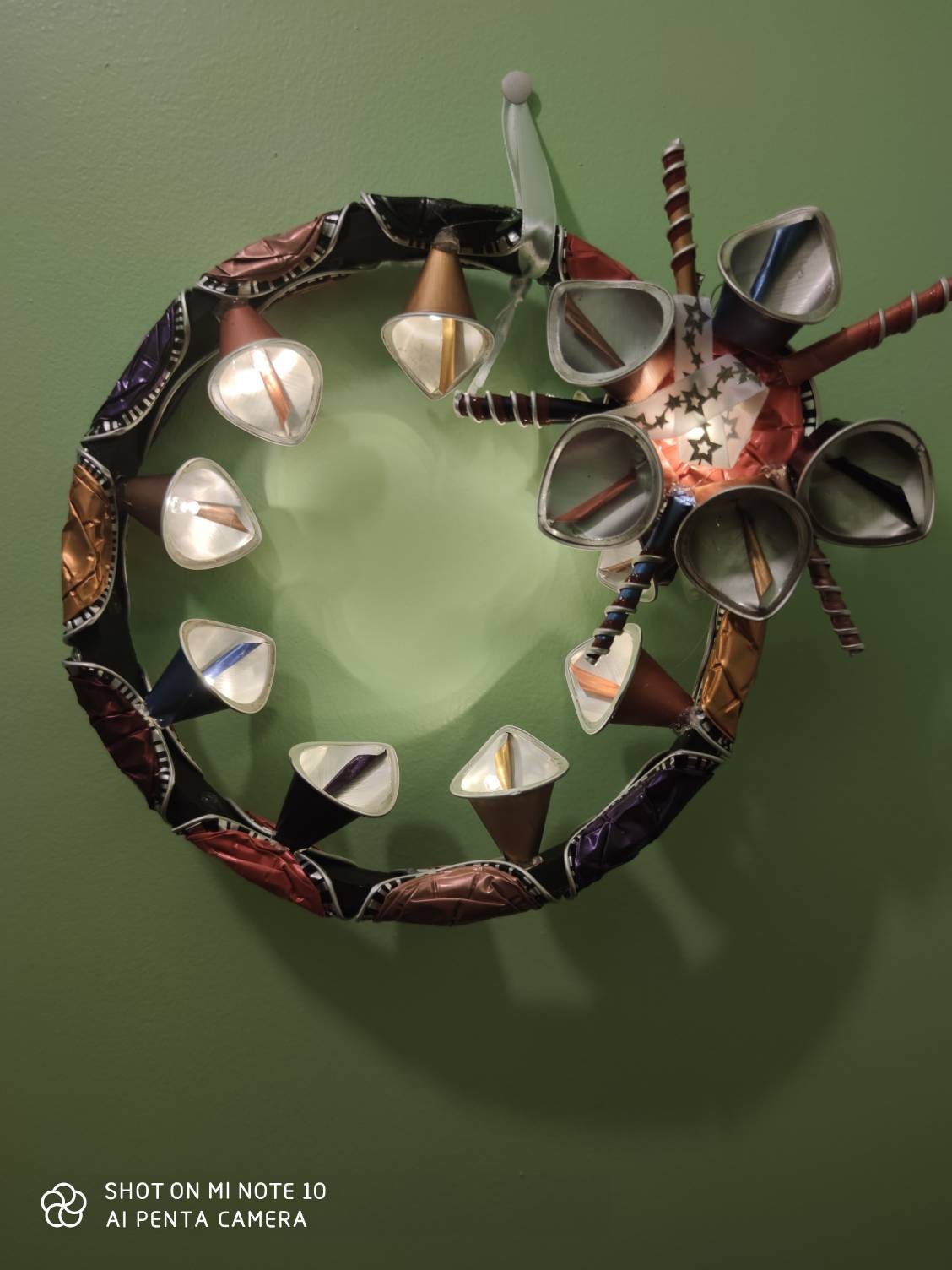 Couronne de Noël en Capsules Nespresso