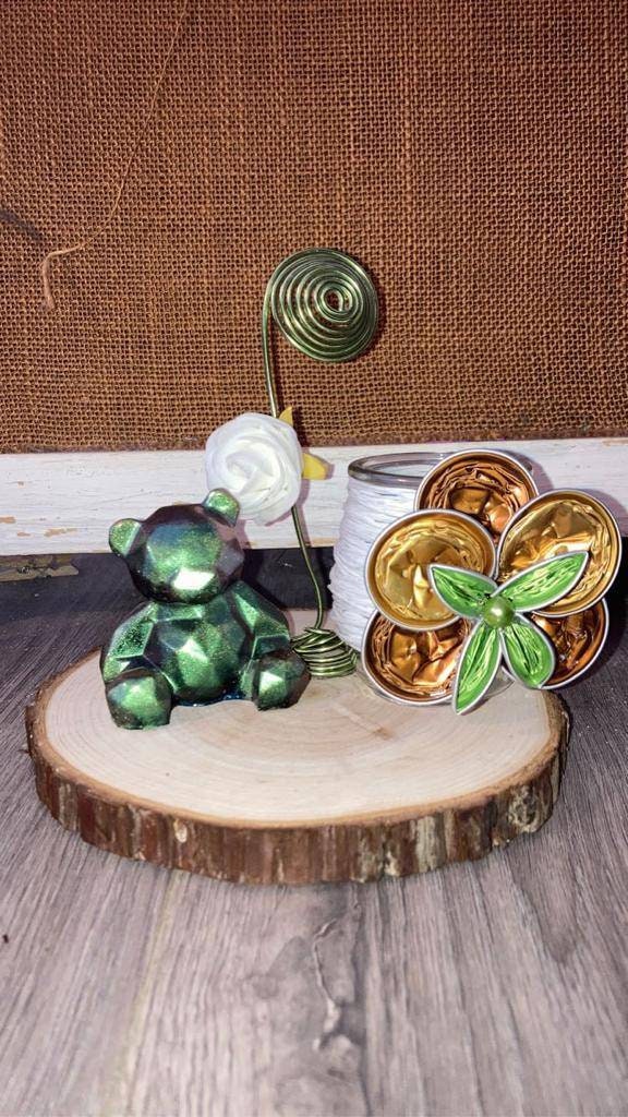 Porte Stylo et Photo Ourson