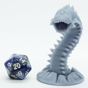Purple Worm - Giant Worm - Miniature - DND - Tabletop