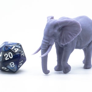 Afrikanischer Elefant - Miniatur - Tischplatte - Sammlerstück - Figur - Rollenspiel