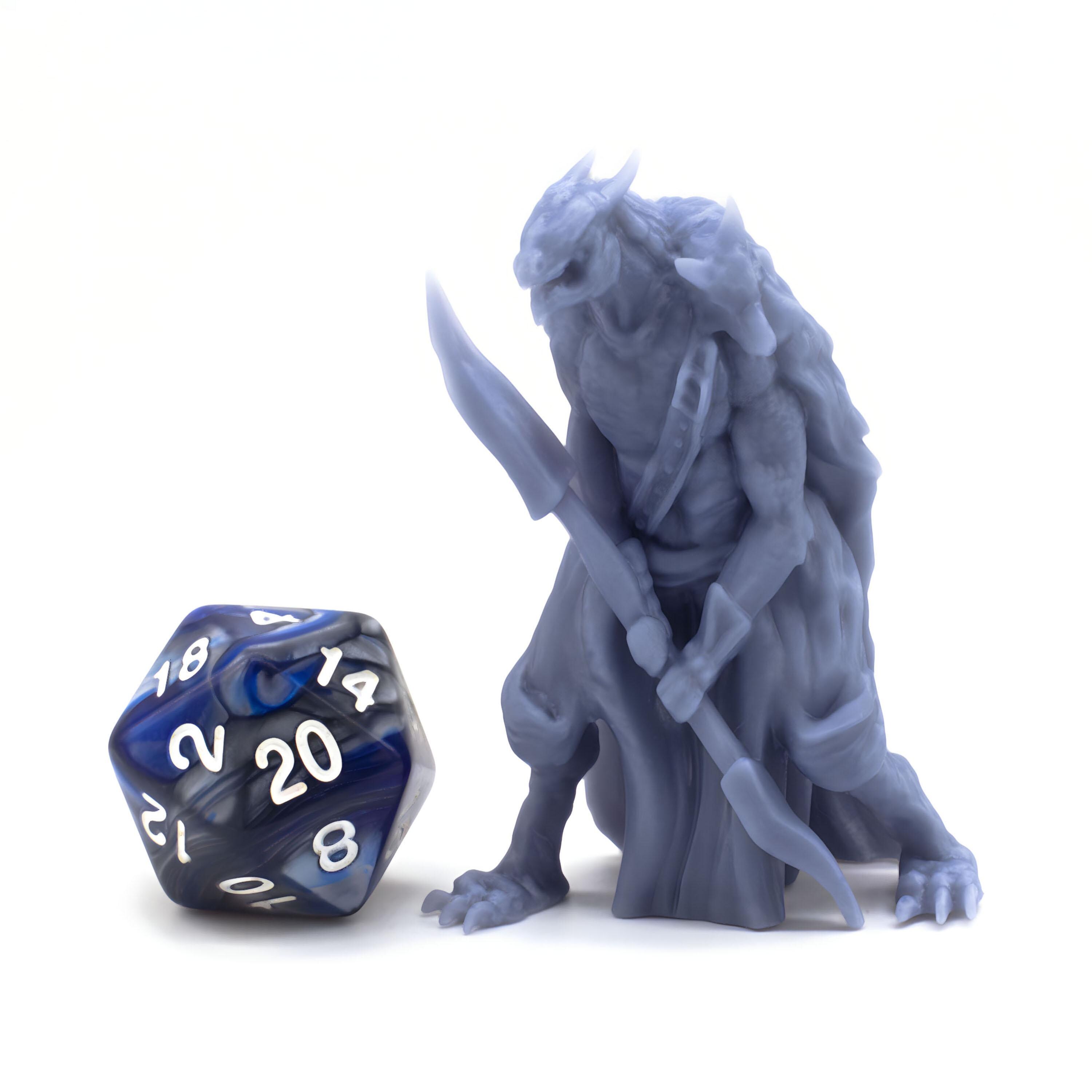 Dragonborne Warrior - Miniature - Tabletop - Collectable - Figure - RPG